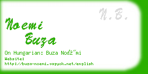 noemi buza business card